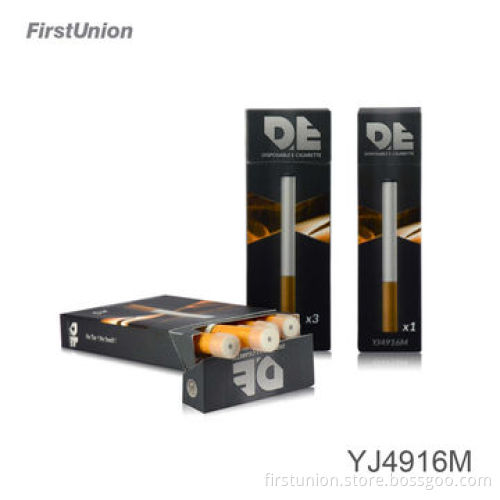 500 puffs max vapor disposable e cigarette, YJ4916M with simulated ash lampshade, CE and RoHS marks